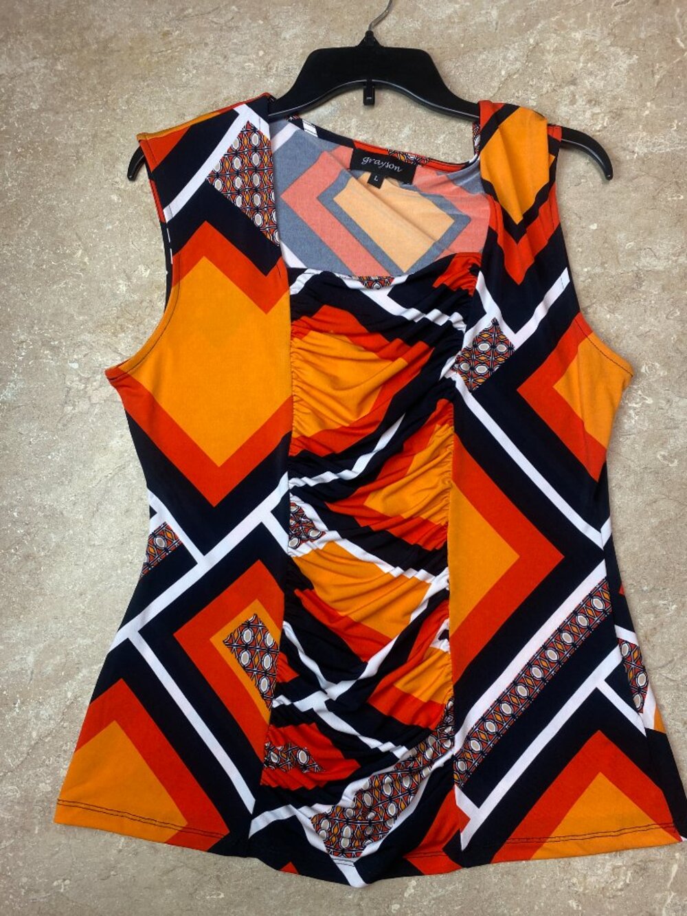 Grayson Draped Neck Sleeveless Top